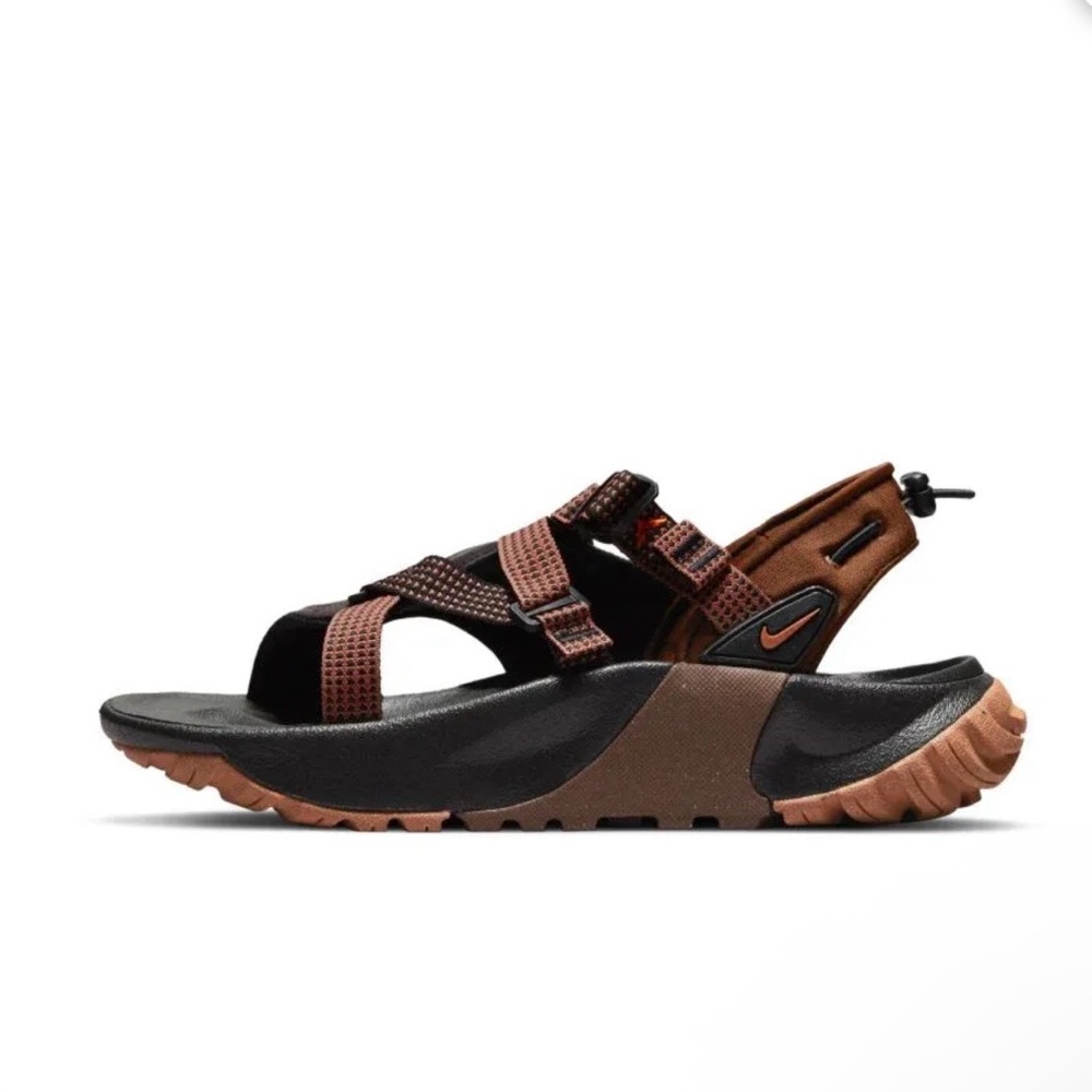 NWOB Nike Oneonta Next Nature Sandals in Black/ Gum Med Brown Cacao Wow Size 9 - Picture 6 of 8